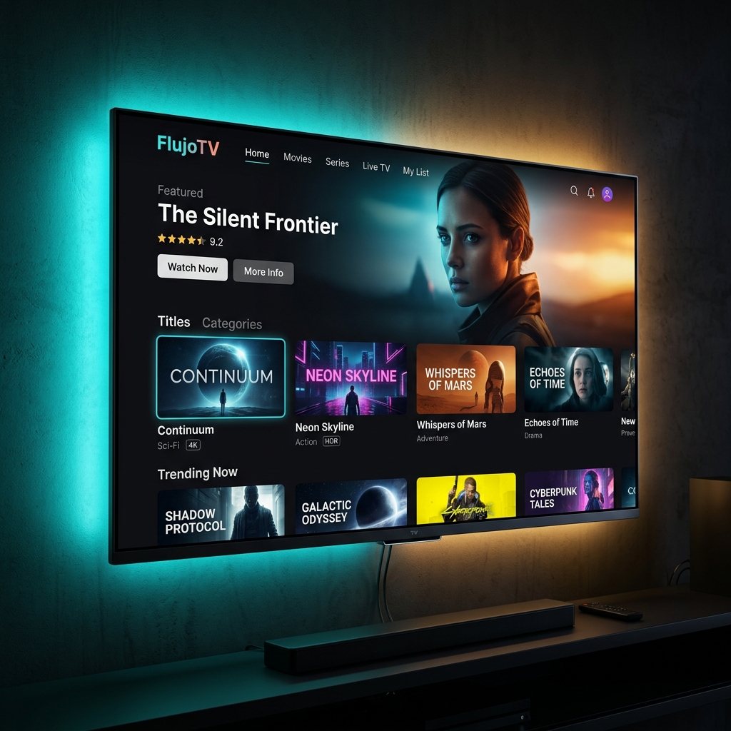 Flujo TV en pantalla movil